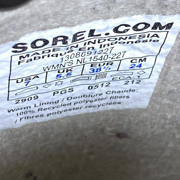 Sorel Boots Womens Sz 7 Joan Of Arctic Tan Leather Waterproof Winter NL1540-227 - Picture 6 of 8